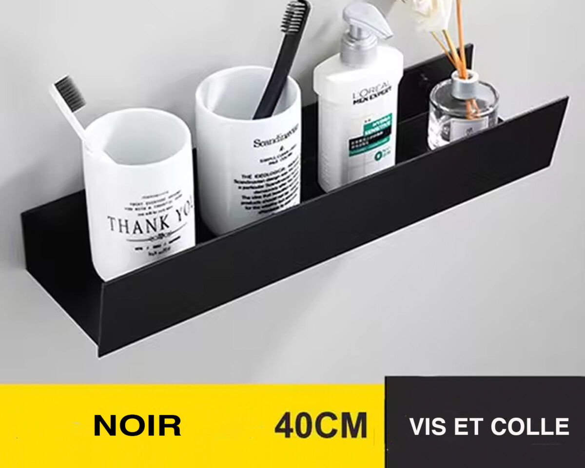 Étagère murale salle de bain en alu