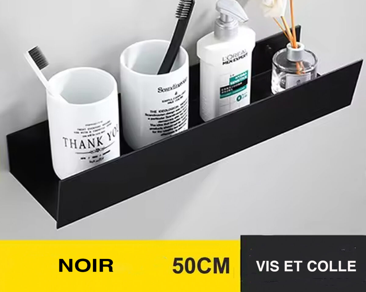 Étagère murale salle de bain en alu