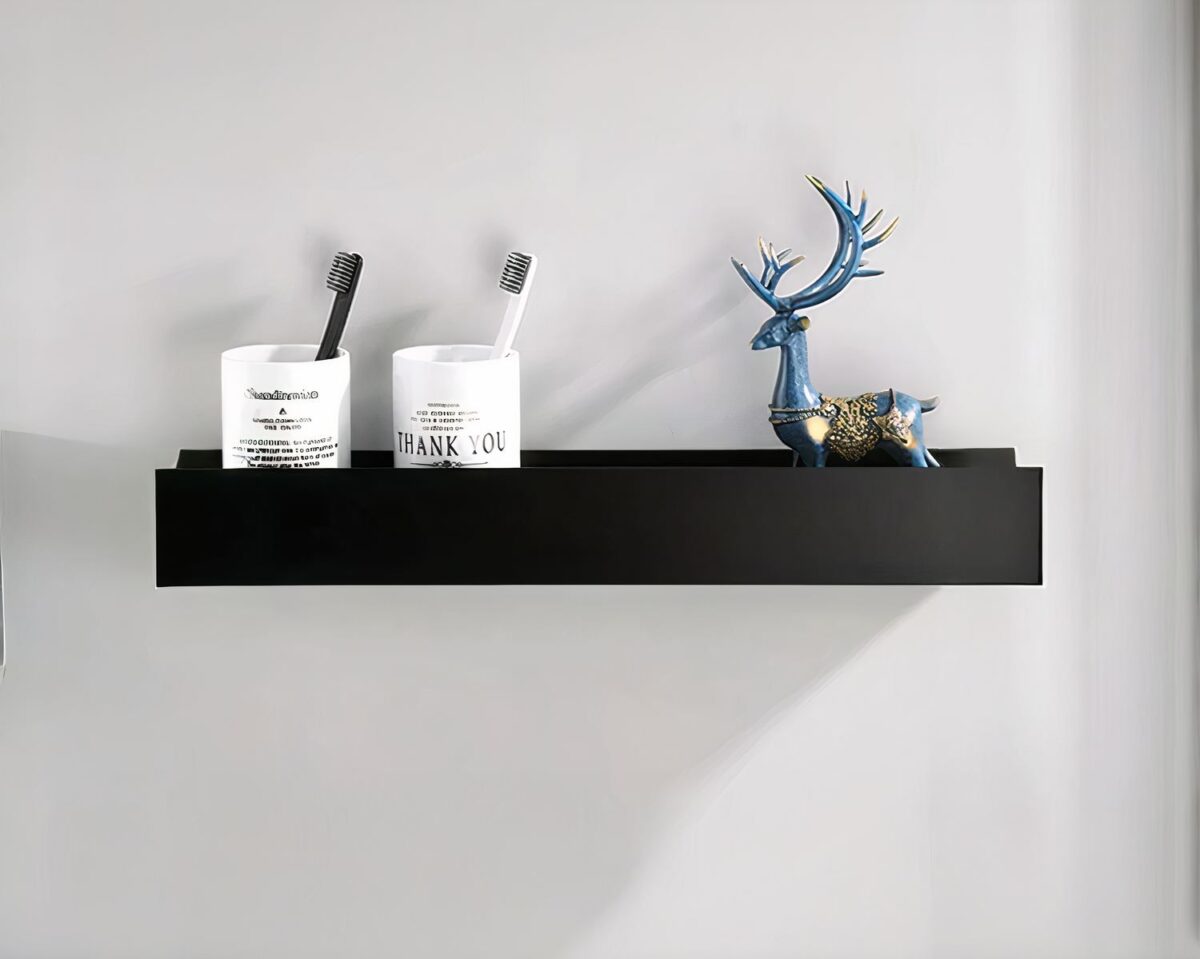 Étagère murale salle de bain en alu