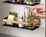 Étagère murale salle de bain sans perçage