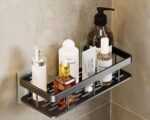 Étagère murale salle de bain sans perçage