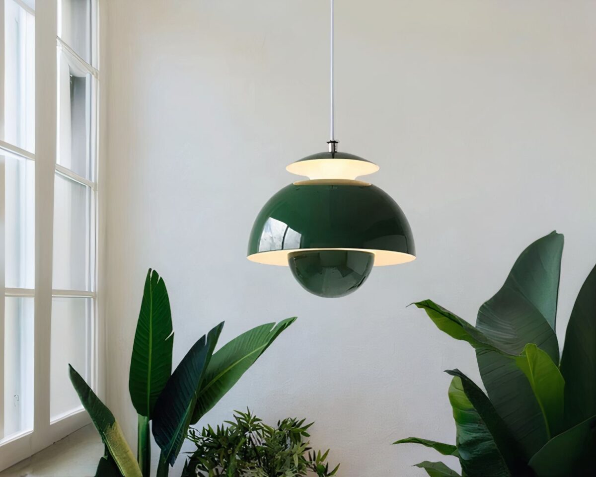 Lustre salle de bain en forme de bourgeon