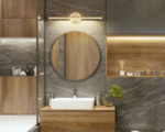 Néon salle de bain design fin