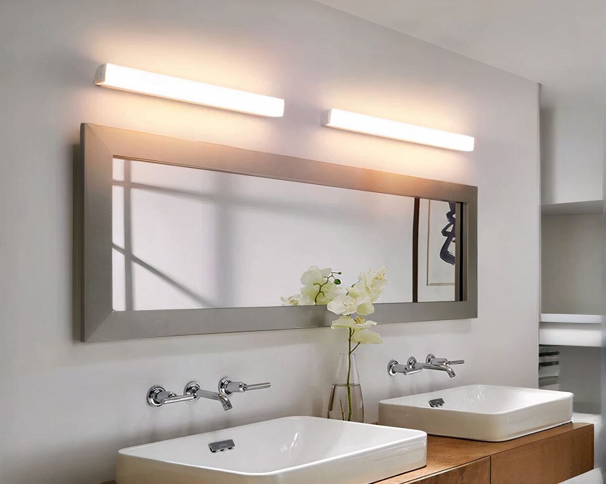 Néon salle de bain simple et moderne