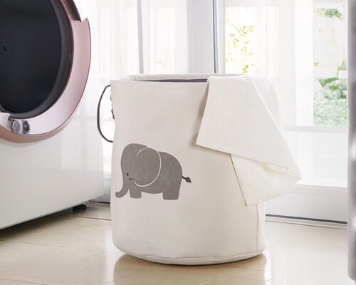 Panier à linge en tissu pour enfant