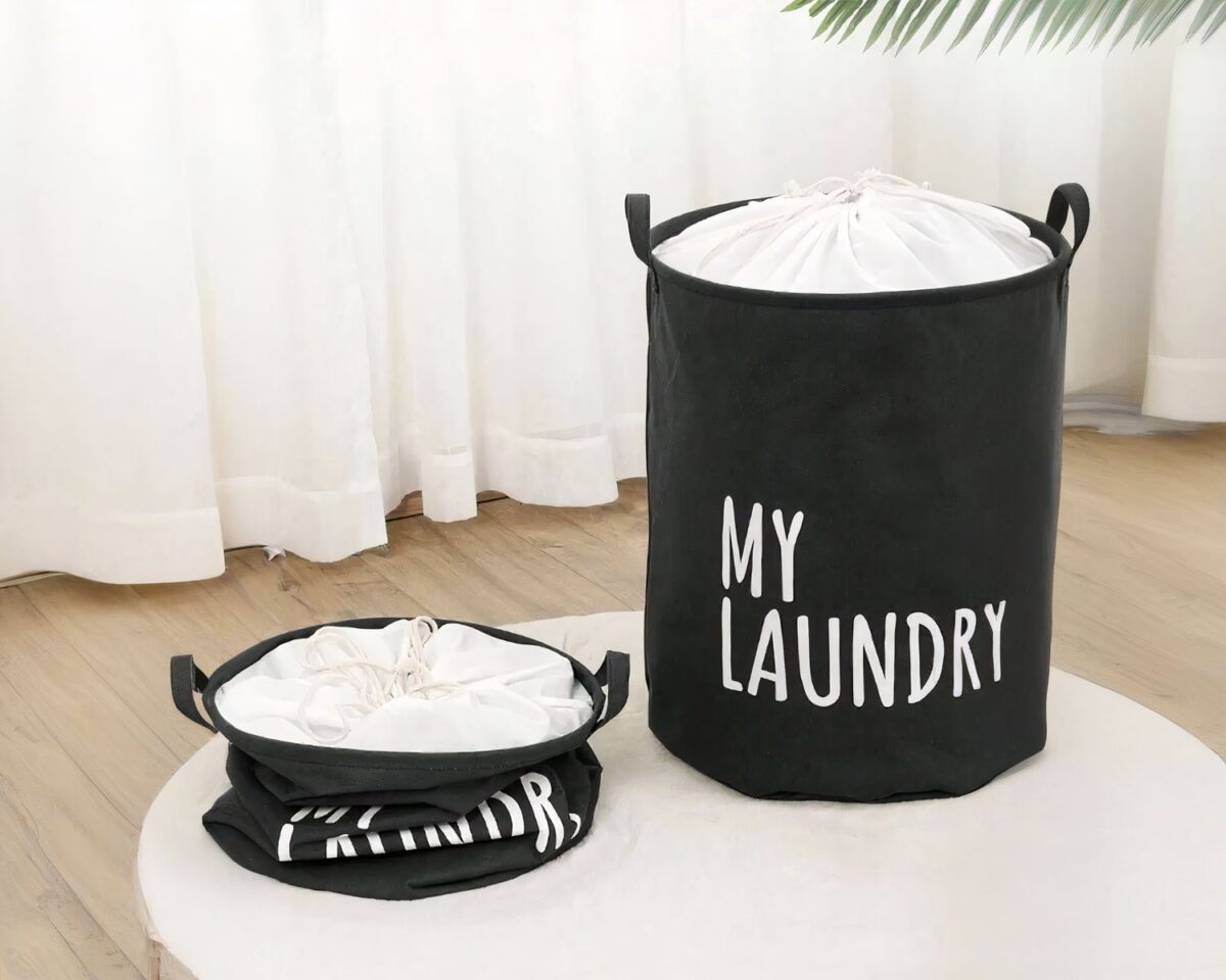 Panier à linge pliable et design en tissu Panier à linge pliable et design en tissu