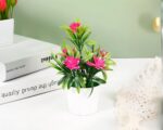 Petite plante artificielle à fleurs