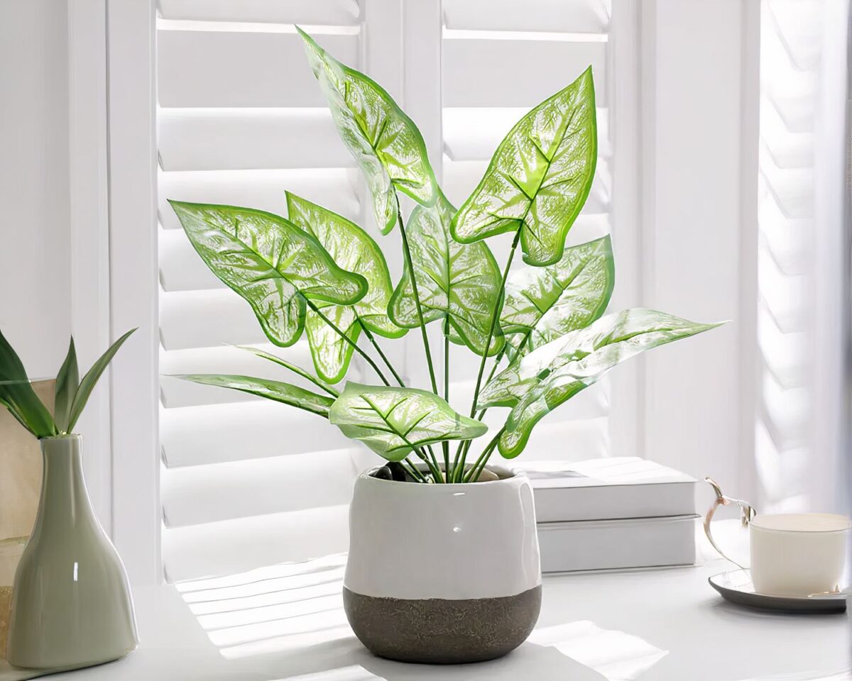 Plante artificielle à 12 feuilles