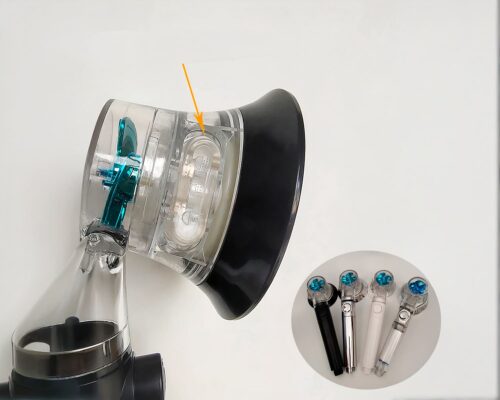 Pommeau de douche anti-calcaire à pression ajustable