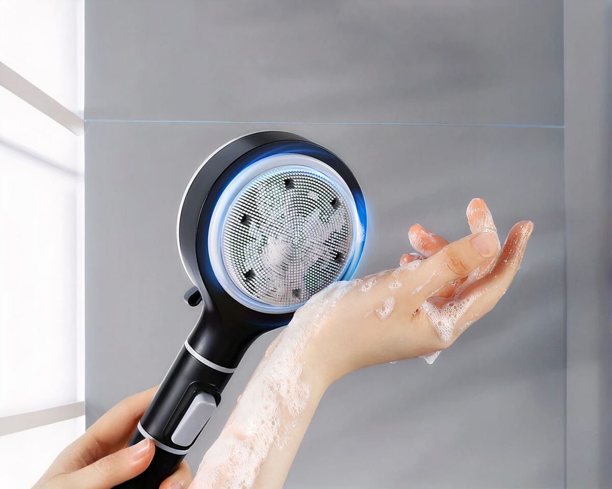 Pommeau de douche avec filtre anti-calcaire