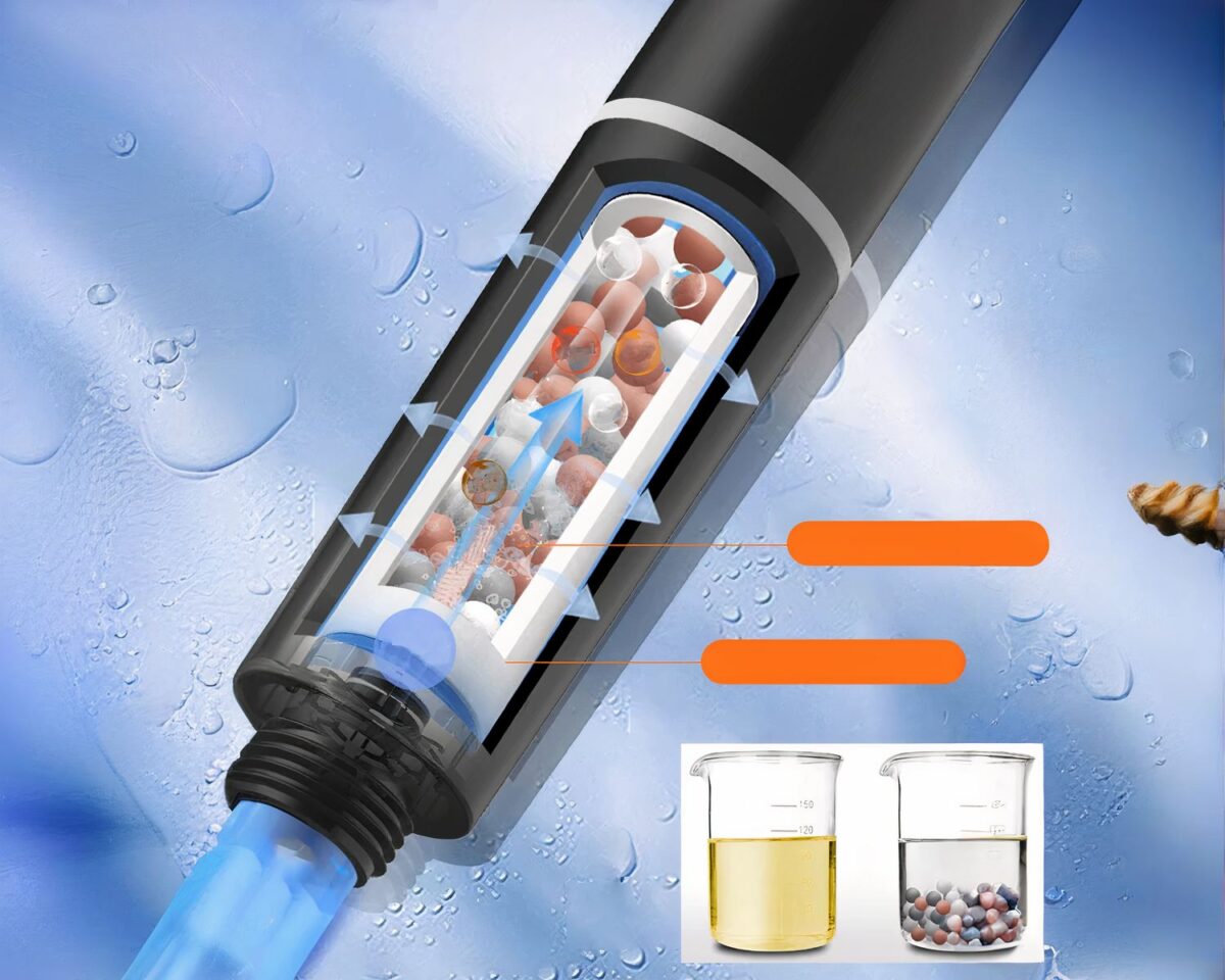 Pommeau de douche avec filtre anti-calcaire