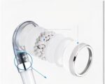 Pommeau de douche filtant blanc ou bleu