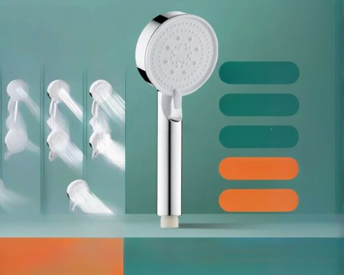 Pommeau de douche filtrant aux 5 modes de jet