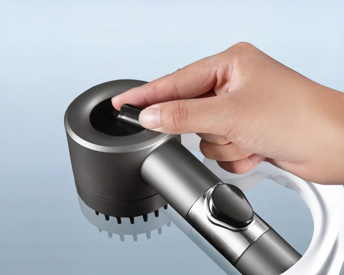 Pommeau de douche haute pression massant noir