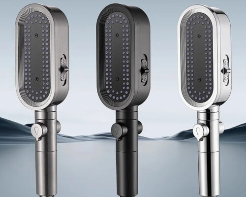 Pommeau de douche moderne anti-calcaire