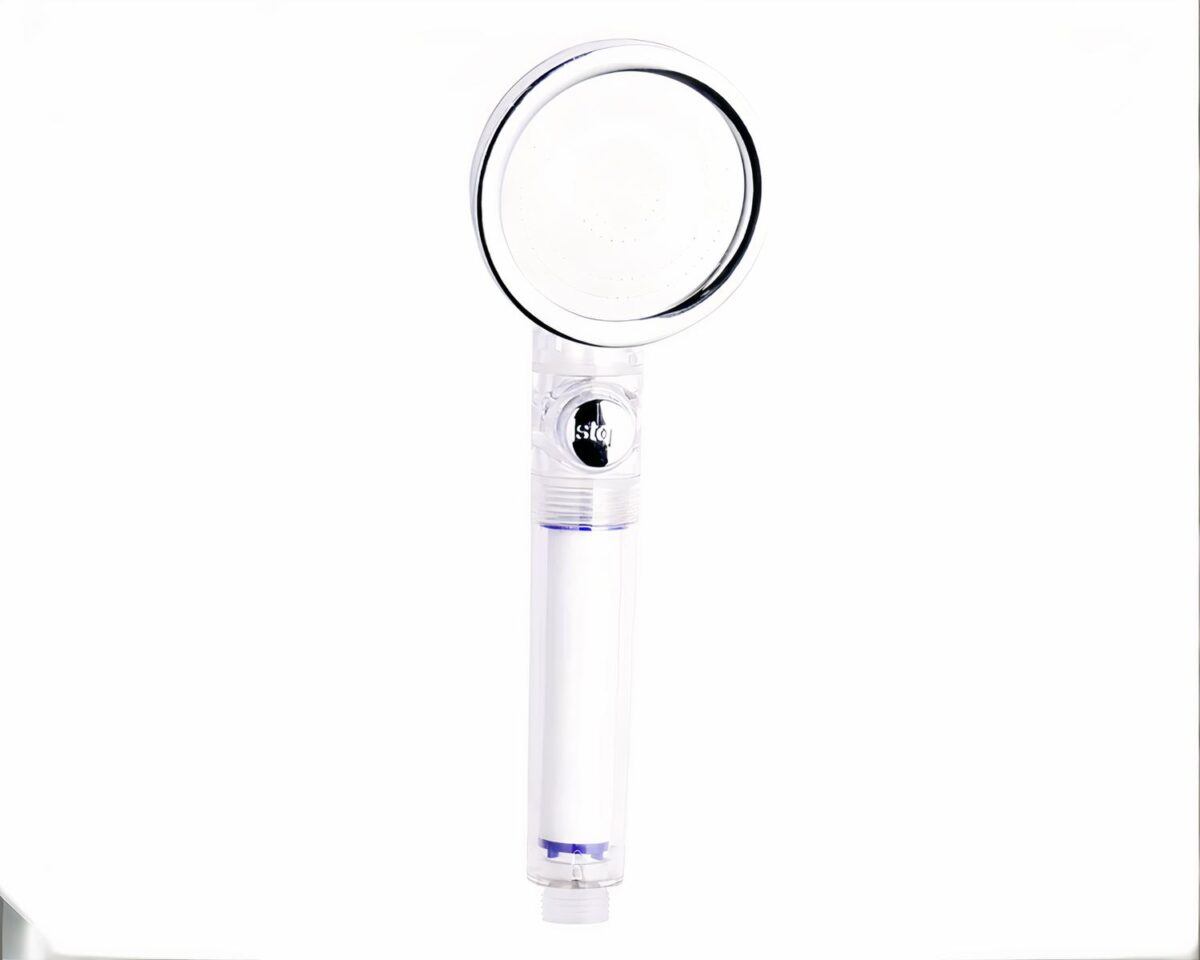 Pommeau de douche transparent et anti-calcaire Pommeau de douche transparent et anti-calcaire