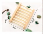 Porte-savon minimaliste en bambou naturel