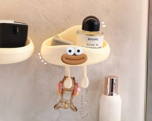 Porte-savon ventouse multifonction pour enfants