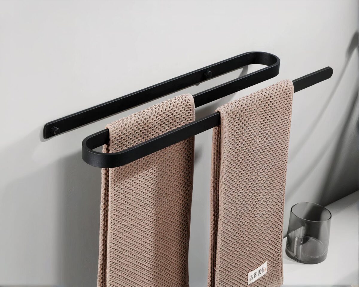 Porte serviette mural en S