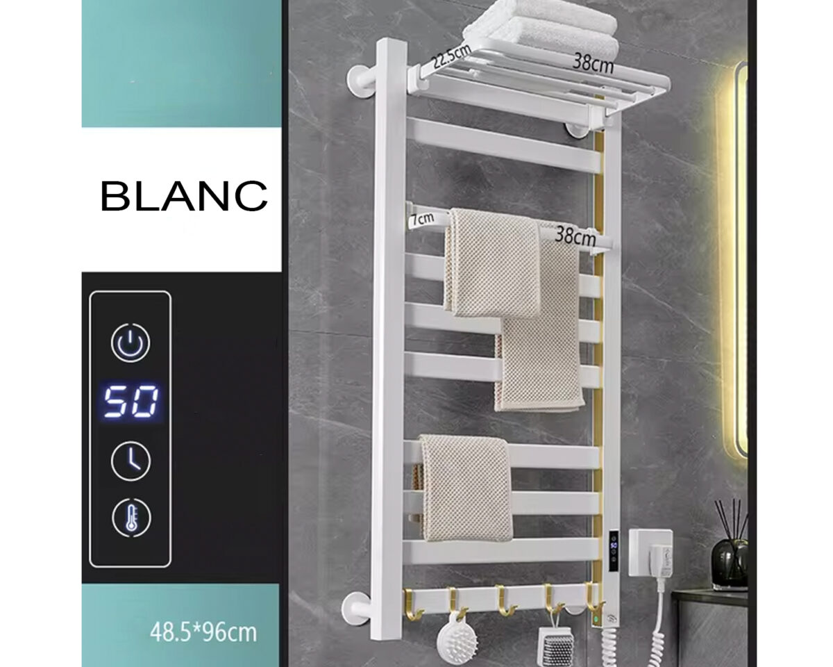 Radiateur électrique salle de bain avec étagère