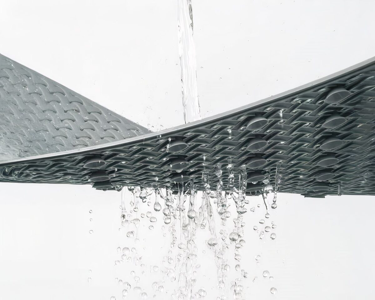 Tapis de bain antidérapant gris à ventouses