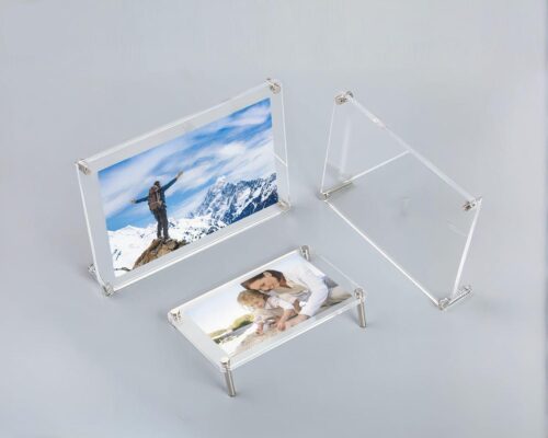 Cadre photo transparent pour la salle de bain