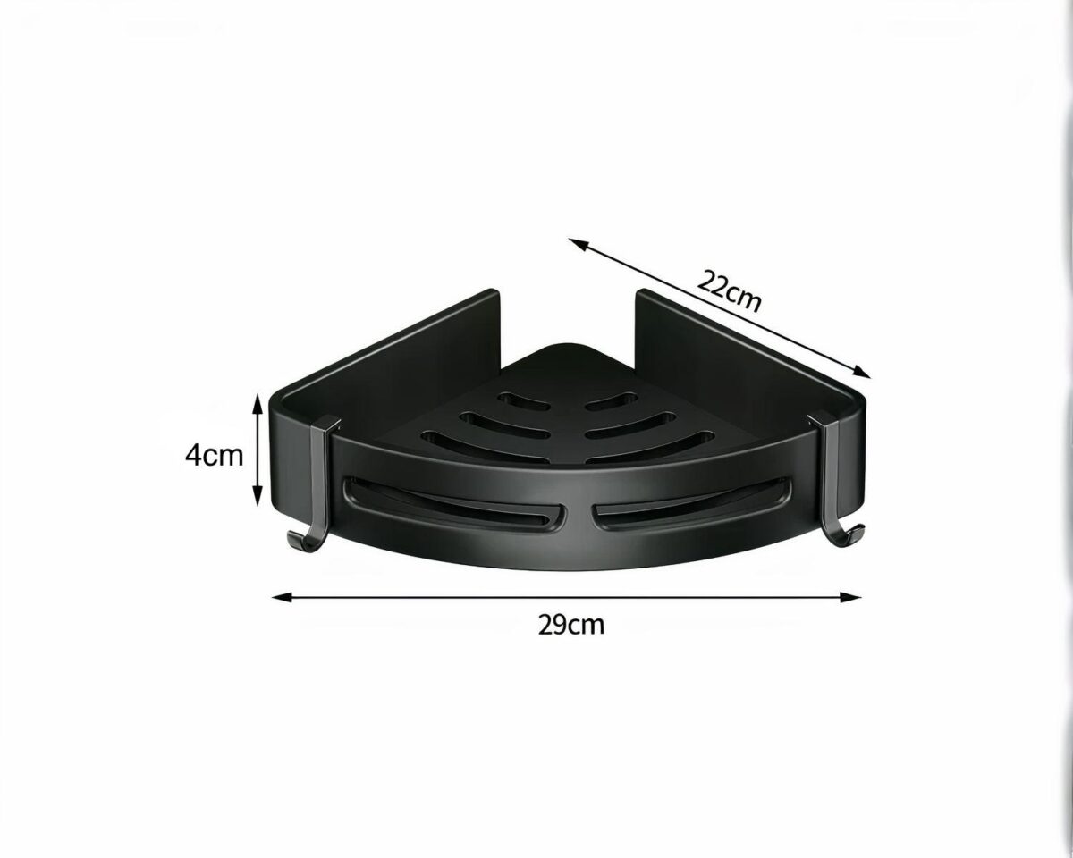Étagère de douche d'angle en aluminium