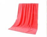 Serviette de bain colorée super absorbante en microfibre