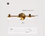Applique murale salle de bain spots