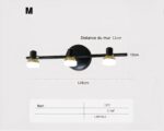 Applique murale salle de bain spots