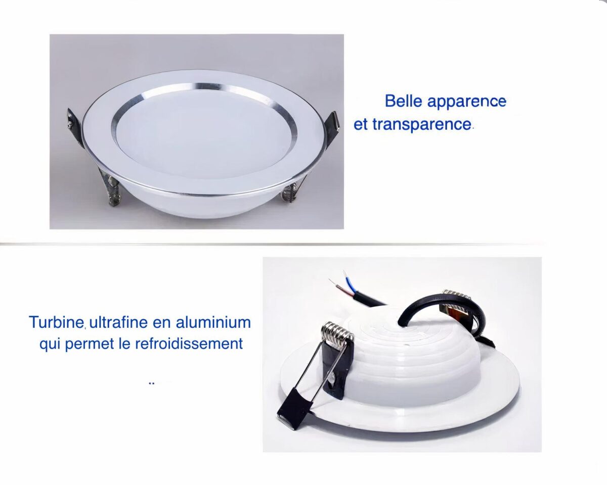 Spot encastrable salle de bain à intensité variable IP65