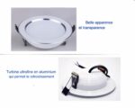 Spot encastrable salle de bain à intensité variable IP65
