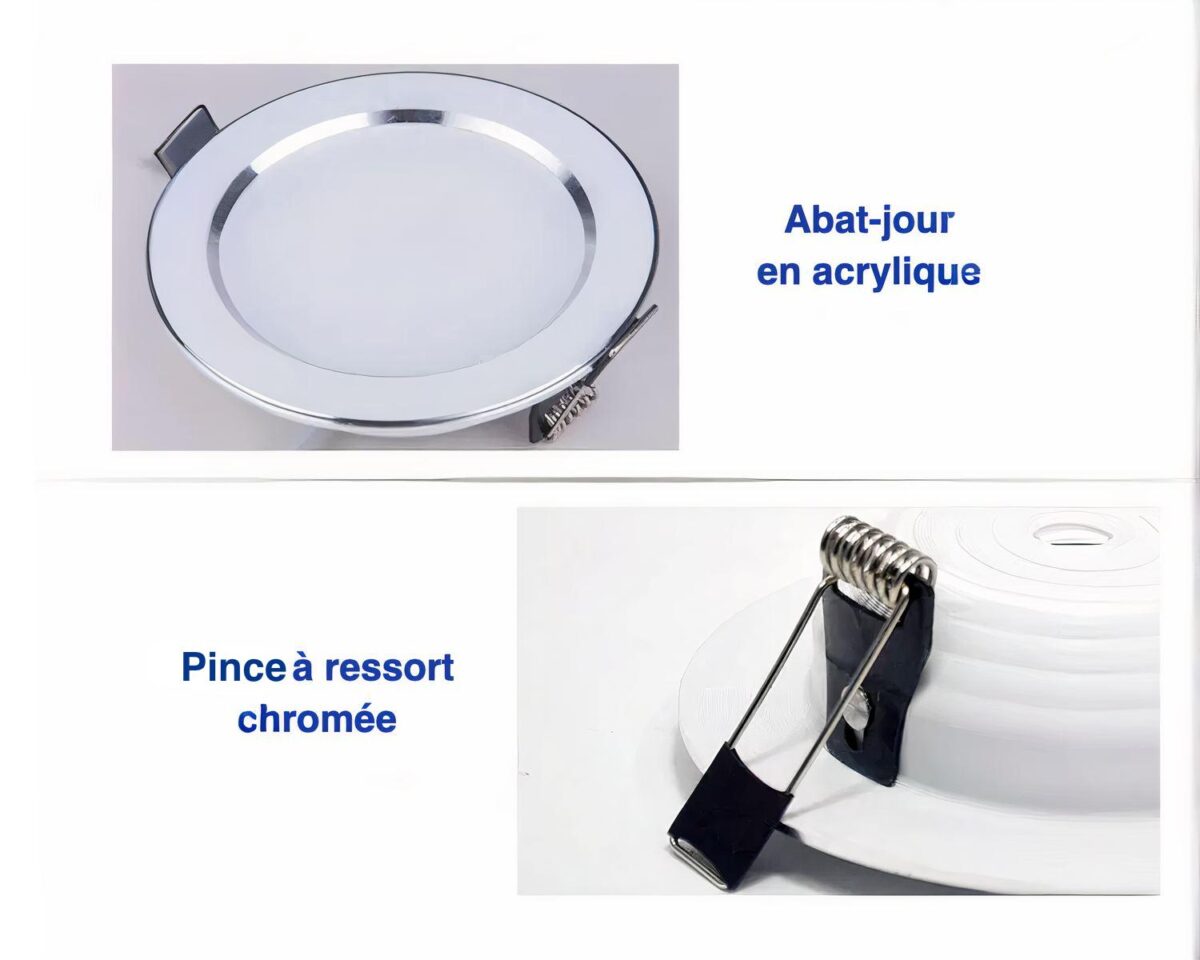 Spot encastrable salle de bain à intensité variable IP65