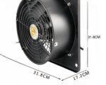Ventilateur extracteur salle de bain à flux axial