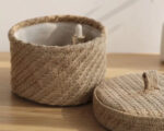 Boite de rangement en jute