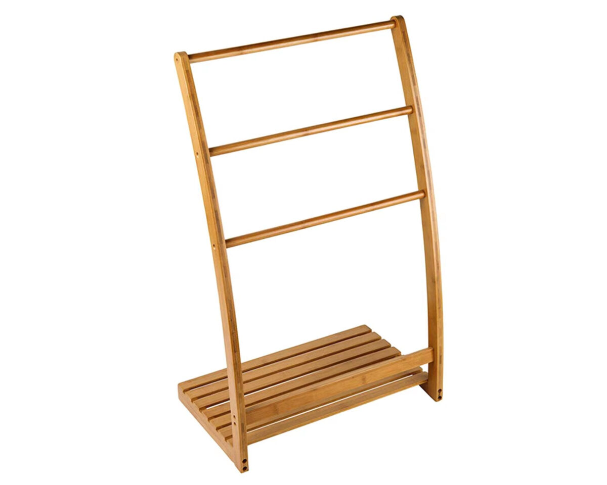 Élégant porte-serviettes en bambou