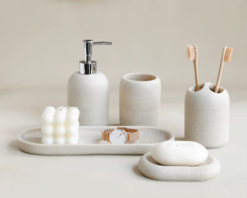 Ensemble d'accessoires de salle de bain 5 pièces