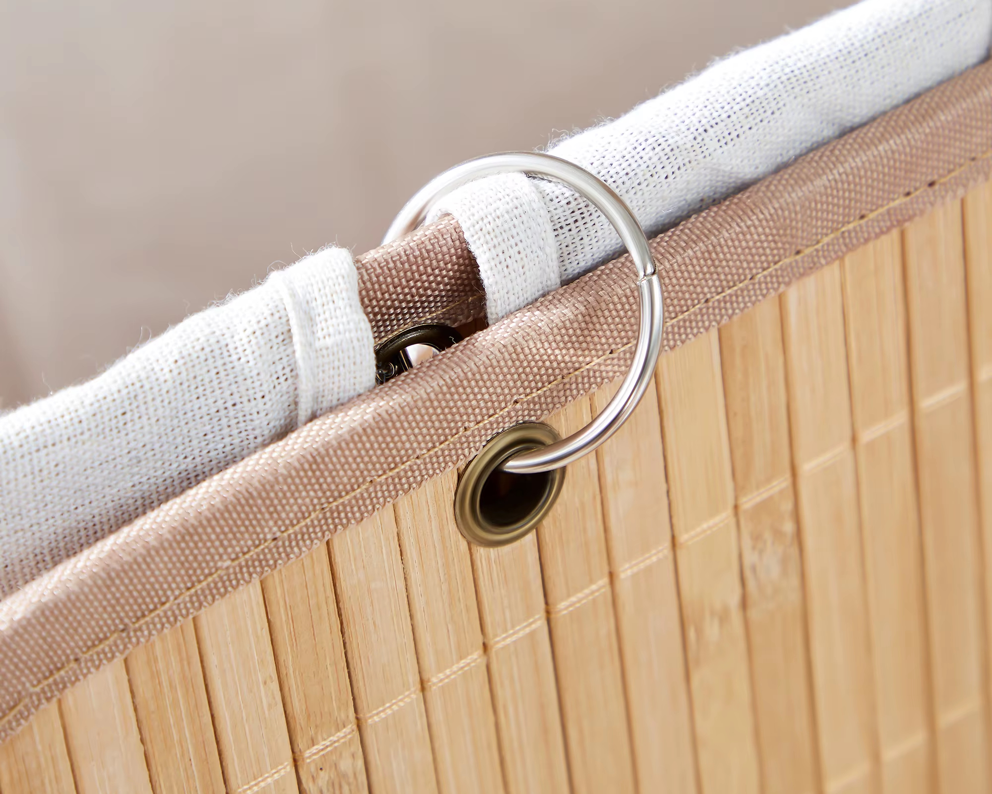 Panier à linge en bambou