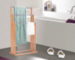 Porte-serviette sur pied 3 barres