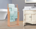 Porte-serviette sur pied 3 barres