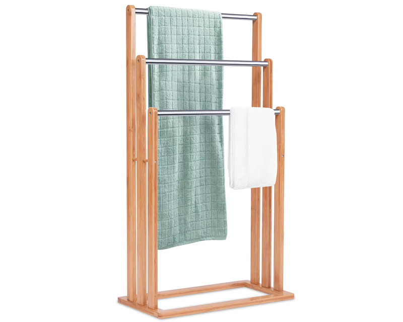 Porte-serviette sur pied 3 barres