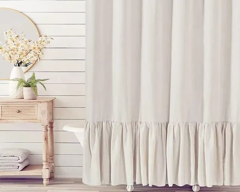 Rideau de bain à jupe