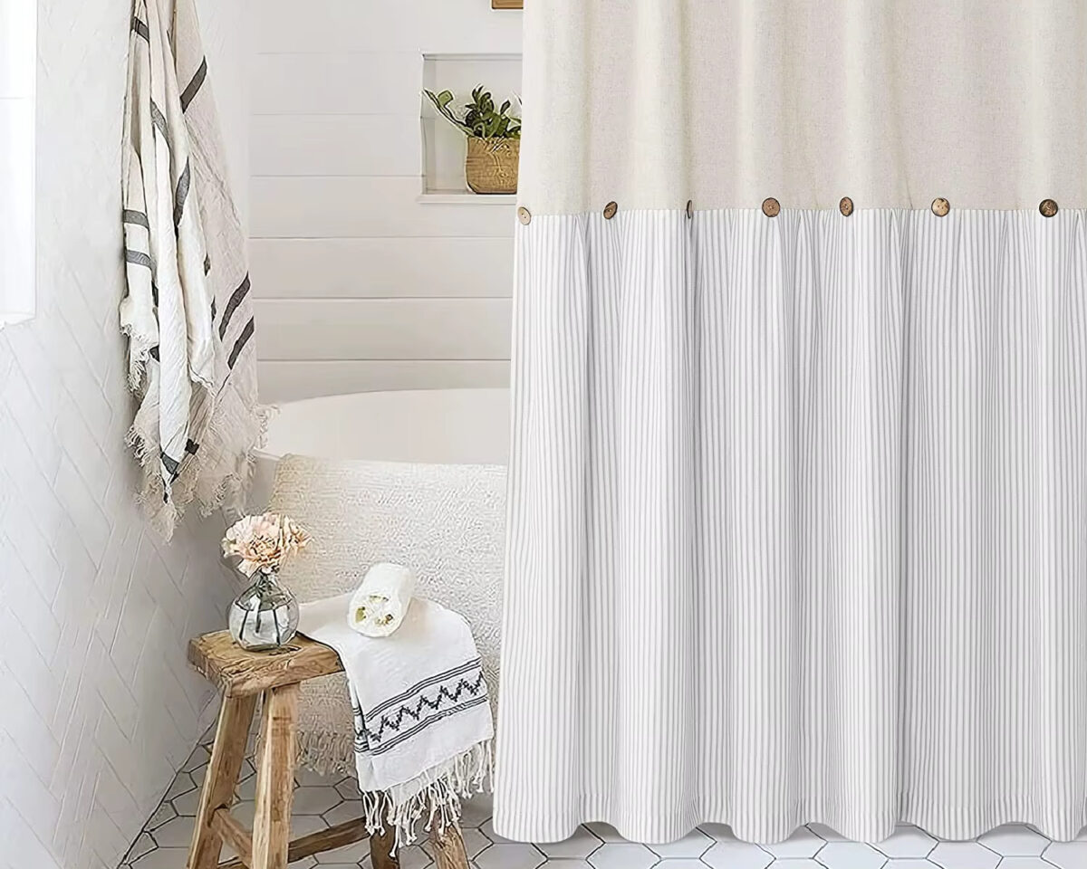 Rideau de douche bohème