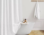 Rideau de douche en tissu style bohème