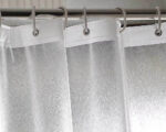 Rideau de douche transparent