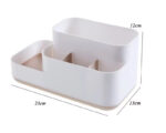 Organisateur de salle de bain en plastique multi-compartiments
