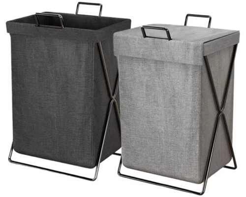 Panier à linge design en tissu pliable
