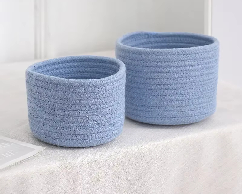 Panier de rangement rond pour salle de bain